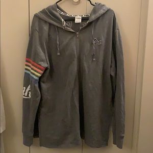 Gray Victoria’s Secret Pink Hoodie